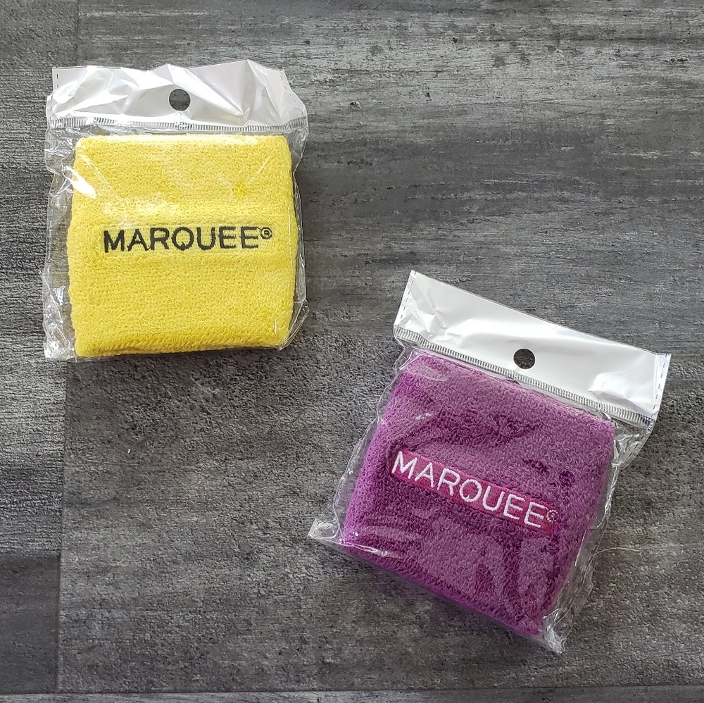 Yellow Purple Marquee Sweatband